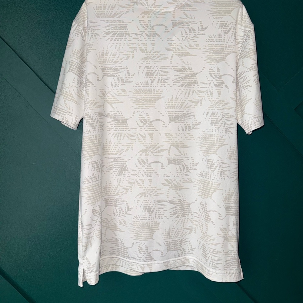 Daniel Cremieux White Patterned Polo Shirt - Picture 3 of 6